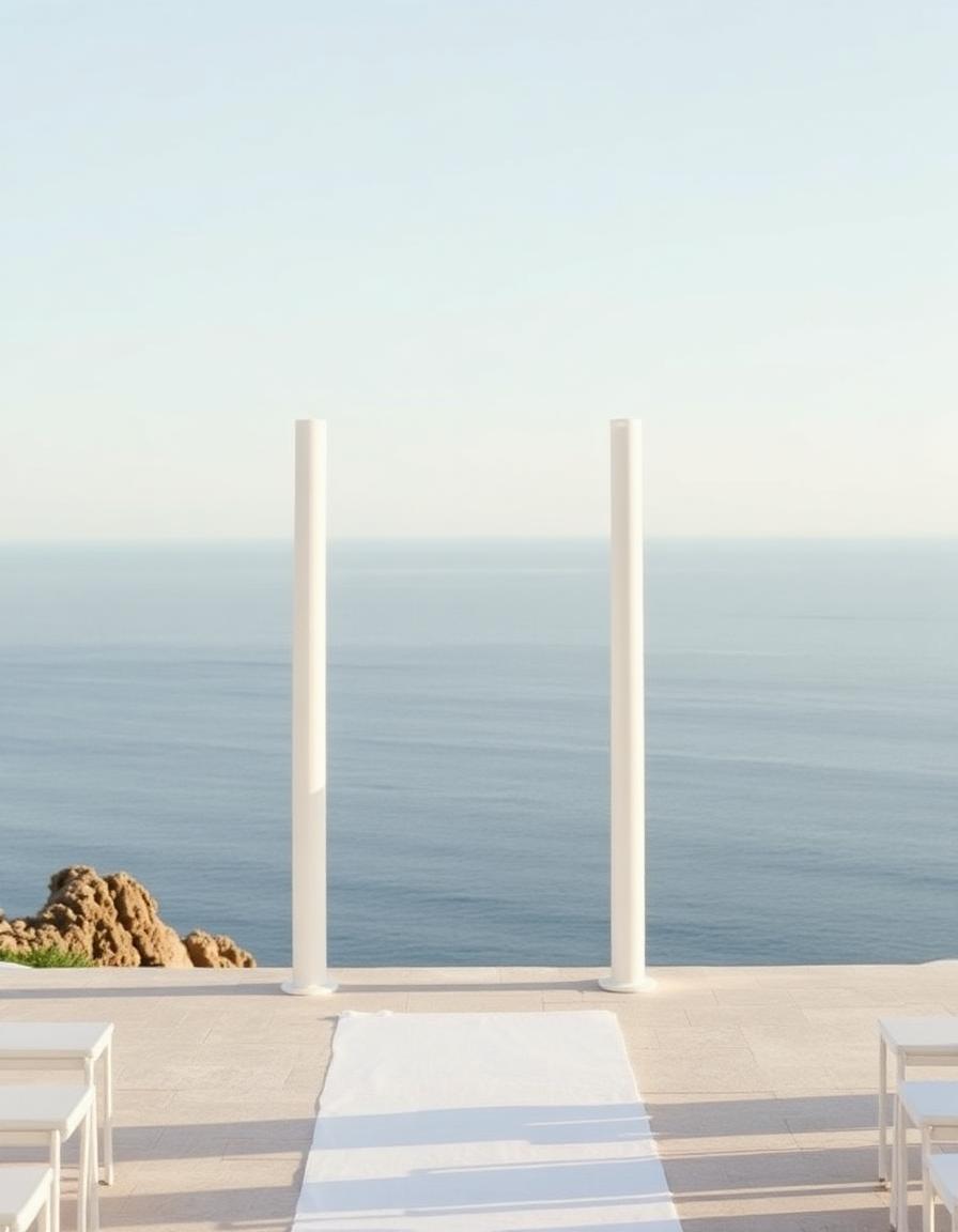 Ocean terrace altar